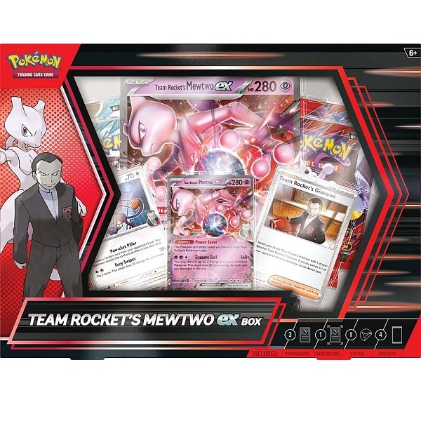 Team Rocket\'s Mewtwo EX Box - Pokemon kort