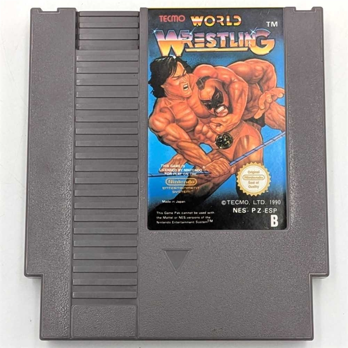 Temco World Wrestling - ESP - NES Spil (B Grade) (Genbrug)