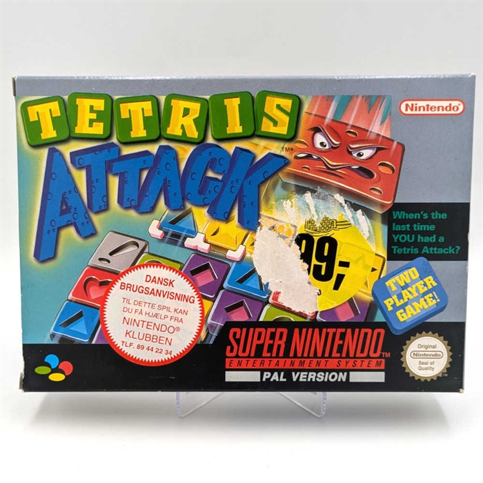 Tetris Attack - Komplet i Æske - SNES - (UKV) (B Grade) (Genbrug)