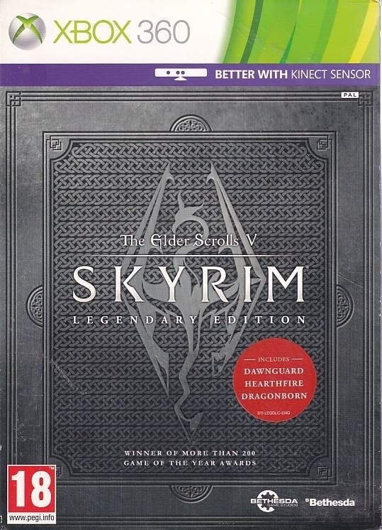 The Elder Scrolls V Skyrim Legendary Edition - med Papsleeve - XBOX 360 (B Grade) (Genbrug)