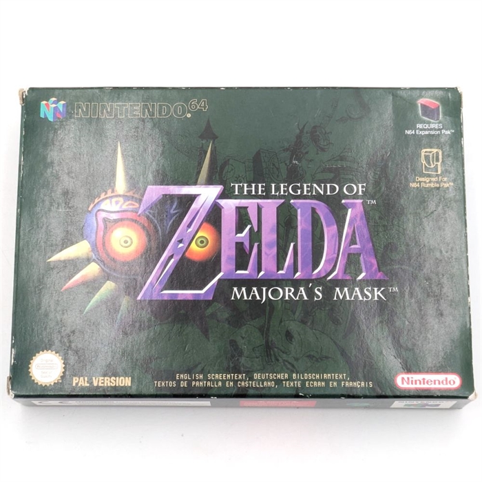The Legend of Zelda Majoras Mask - Komplet I Æske - Nintendo 64 (EUR) (B Grade) (Genbrug)