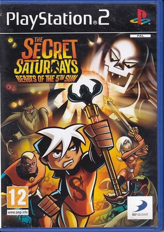 The Secret Saturdays Beasts of the 5th Sun - PS2 (B Grade) (Genbrug)