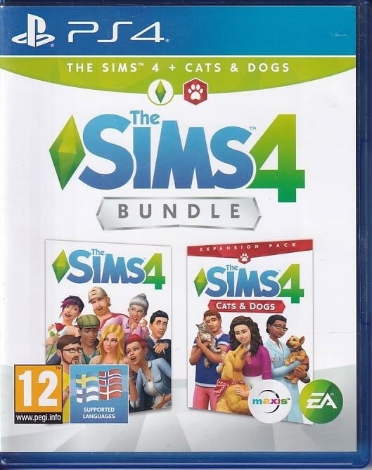 The Sims 4 + Cats and Dogs Bundle - PS4 (B Grade) (Genbrug)