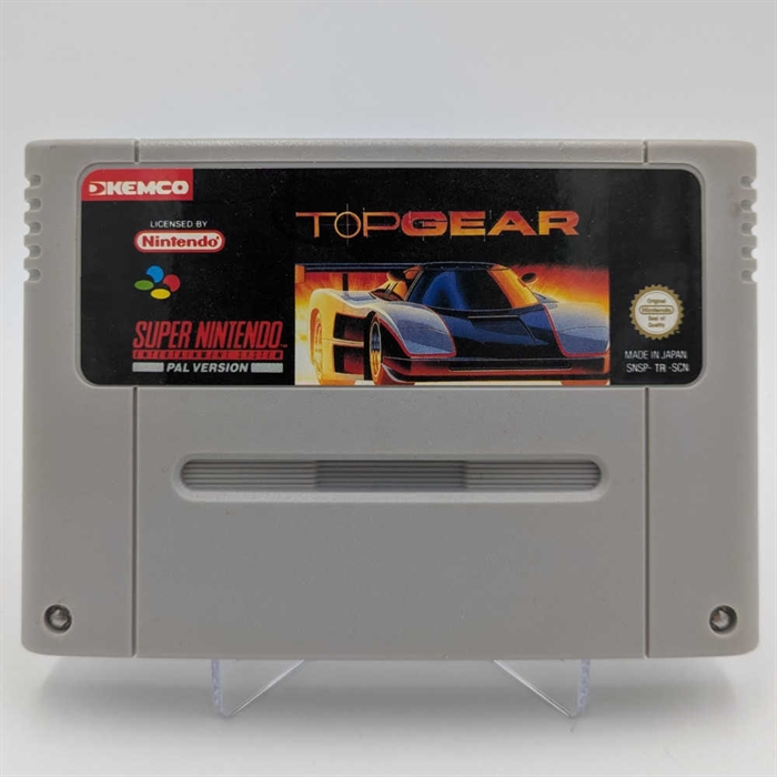 Top Gear - SNES - Cartridge - (SCN) (B Grade) (Genbrug)