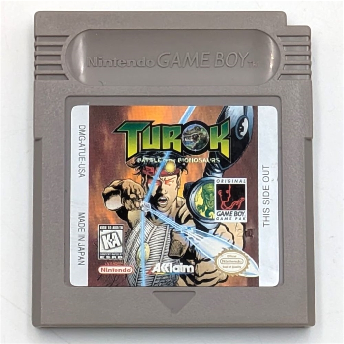 Turok Battle of the Dinosaurs - Cartridge - (USA) - Gameboy Original (A Grade) (Genbrug)
