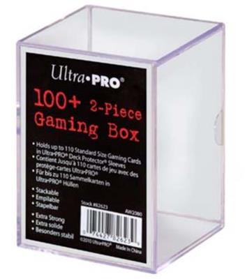 Ultra Pro - 2-Piece Storage Box - 100+ - Clear