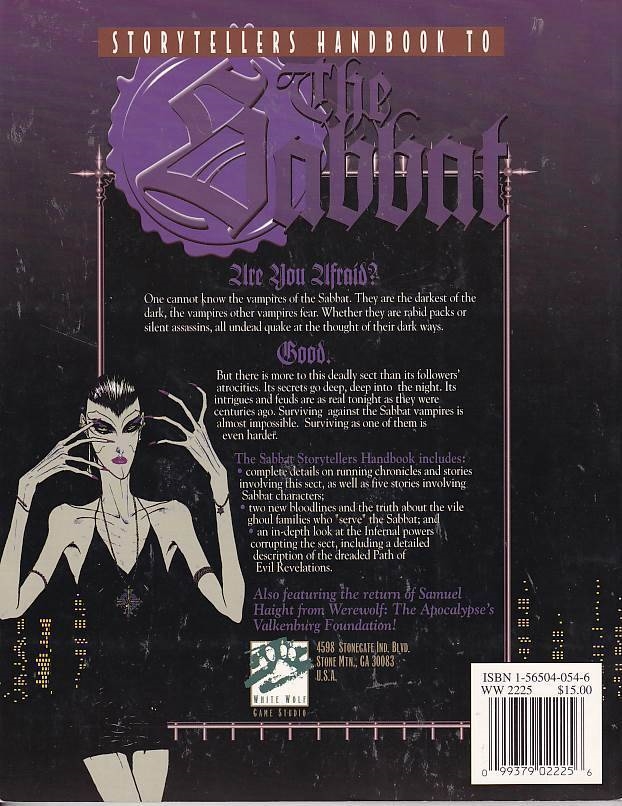 storytellers handbook of the sabbat