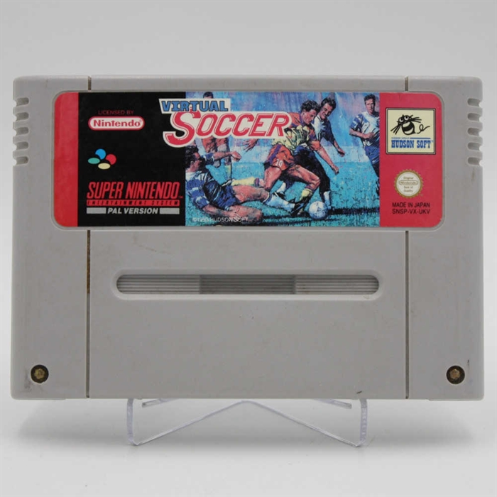 Virtual Soccer - SNES - Cartridge - (UKV) (B Grade) (Genbrug)