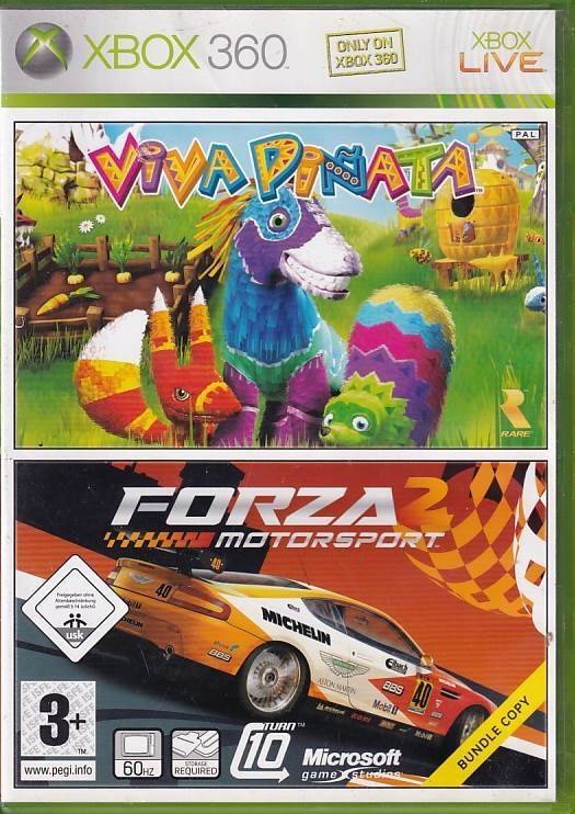 Viva Pinata og Forza 2 Motorsport - Bundle Copy - XBOX 360 (B Grade) (Genbrug)