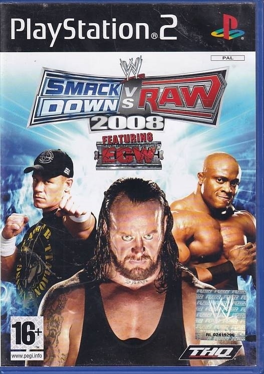 WWE SmackDown vs Raw 2008 - PS2 (B Grade) (Genbrug)