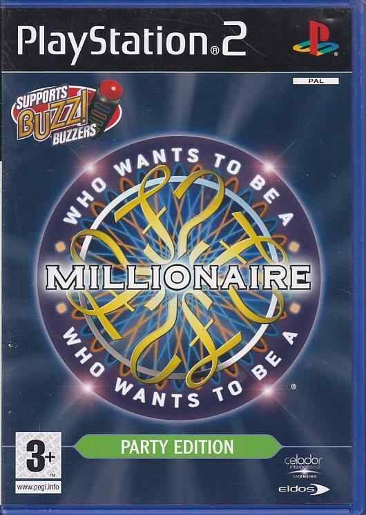 Who Wants To Be A Millionaire Party Edition - PS2 (B Grade) (Genbrug)