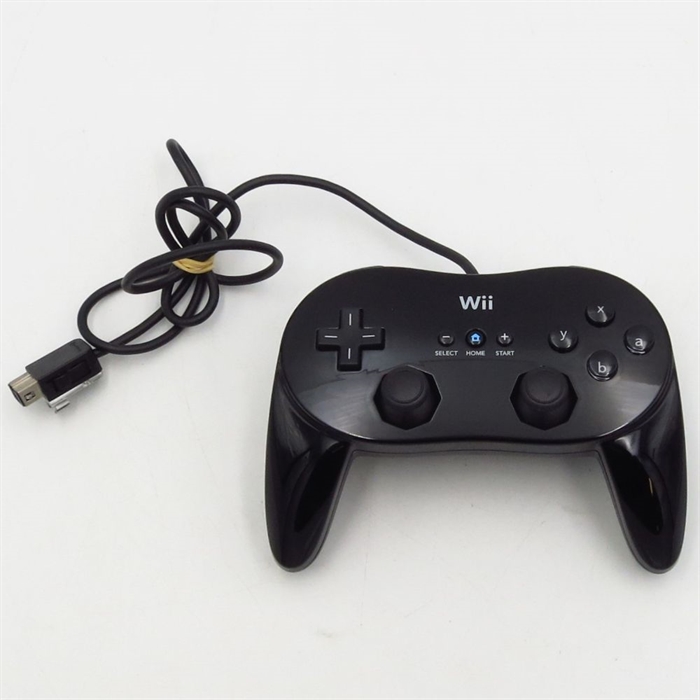 Wii Classic Controller Pro - Black - Nintendo Wii Tilbehør (B Grade) (Genbrug)