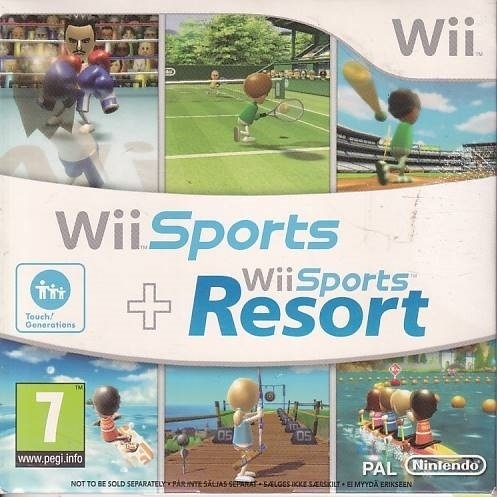 Wii Sports + Wii Sports Resort - Sleeve - Nintendo Wii (B Grade) (Genbrug)