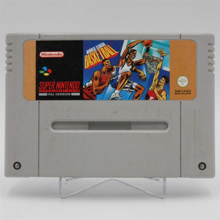 World League Basketball - SNES - Cartridge - (SCN) (B Grade) (Genbrug)