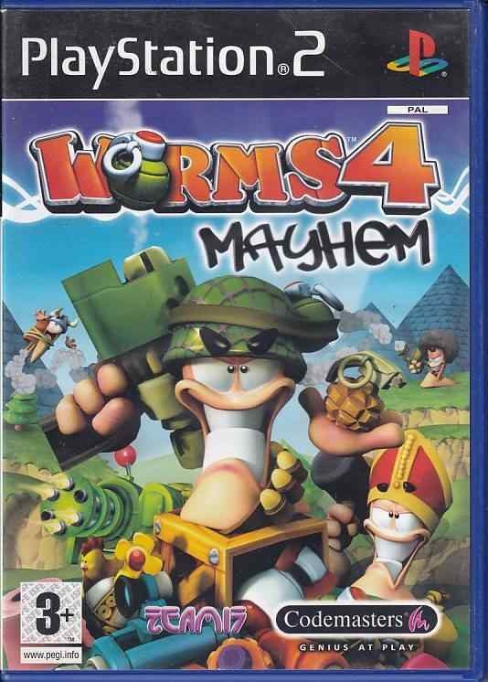 Worms 4 Mayhem - PS2 (B Grade) (Genbrug)