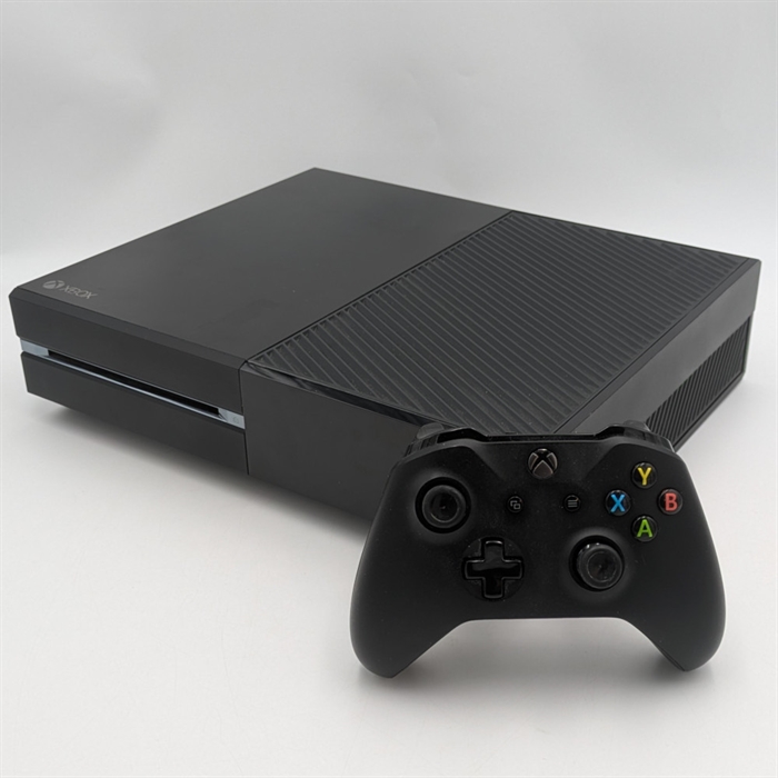 XBOX One Konsol - Sort 500 GB - SNR 043235450548 (B Grade) (Genbrug)