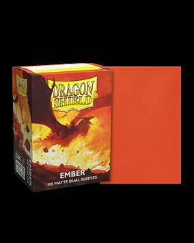 Dragon Shield - Matte Dual Ember Sleeves - Standard Sleeves (100 stk) - Plastiklommer